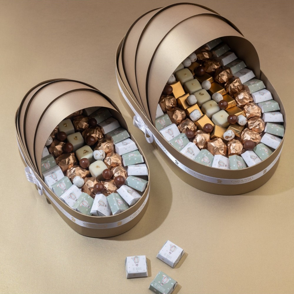 Grand couffin chocolat - Doré