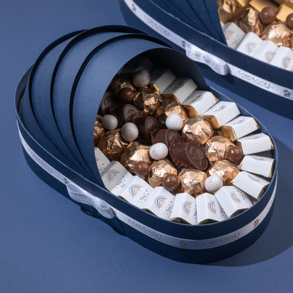 Couffin Chocolat - Bleu royal Moyen