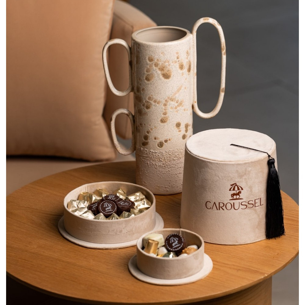 Tarbouche Marocain Beige Chocolaté - MF