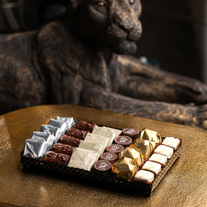 Plateau chocolat Rectangle L- Noir