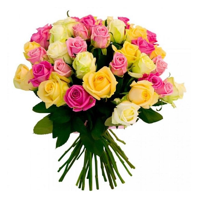 Sorbet – Bouquet De 30 Roses Pastel