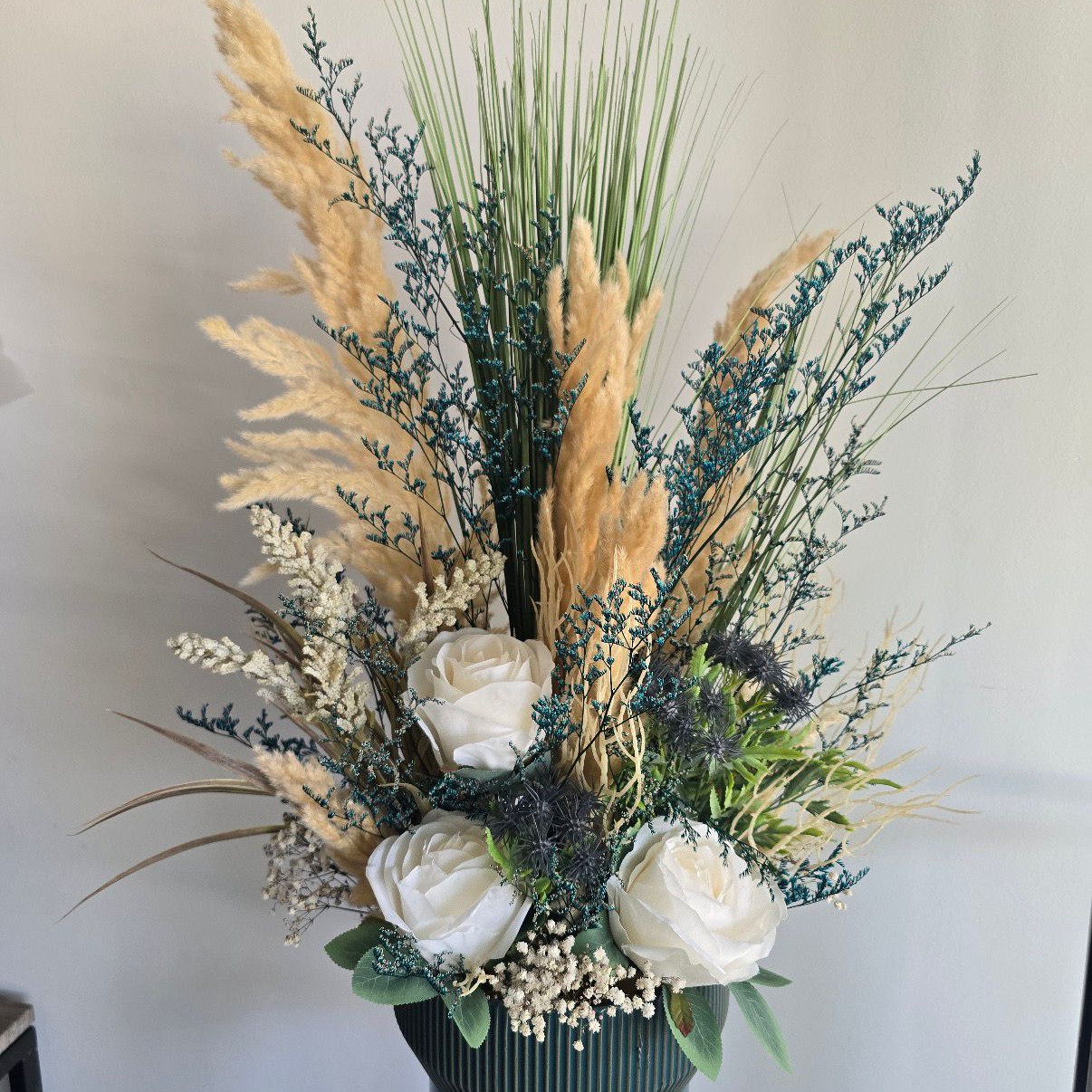 composition de fleurs séchées