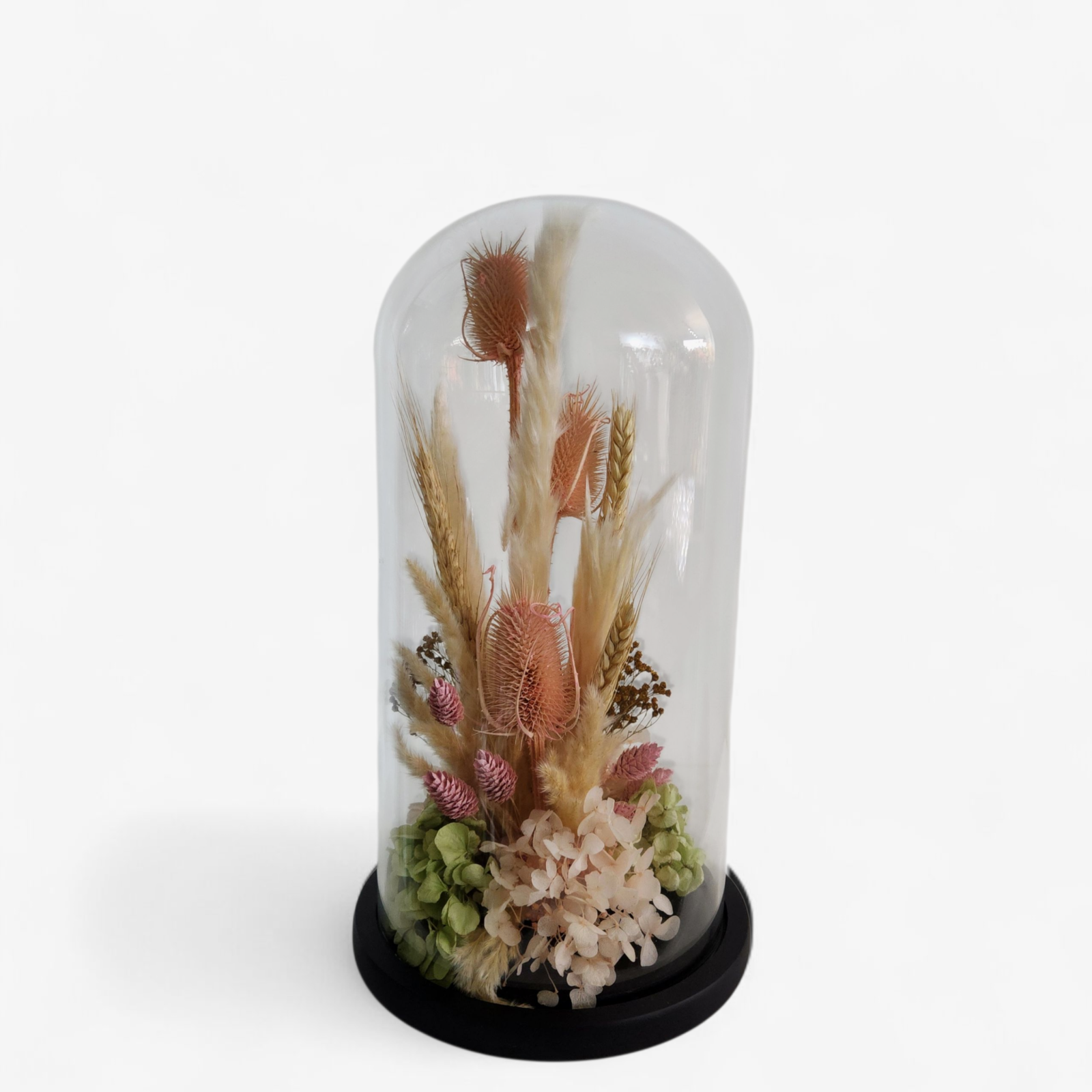 clouche de fleurs s&eacute;ch&eacute;es30/15 cm
