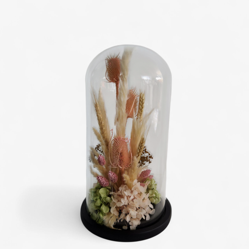 clouche de fleurs artificielle 30/15 cm
