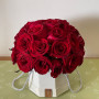 Box de 25 roses rouges naturelle