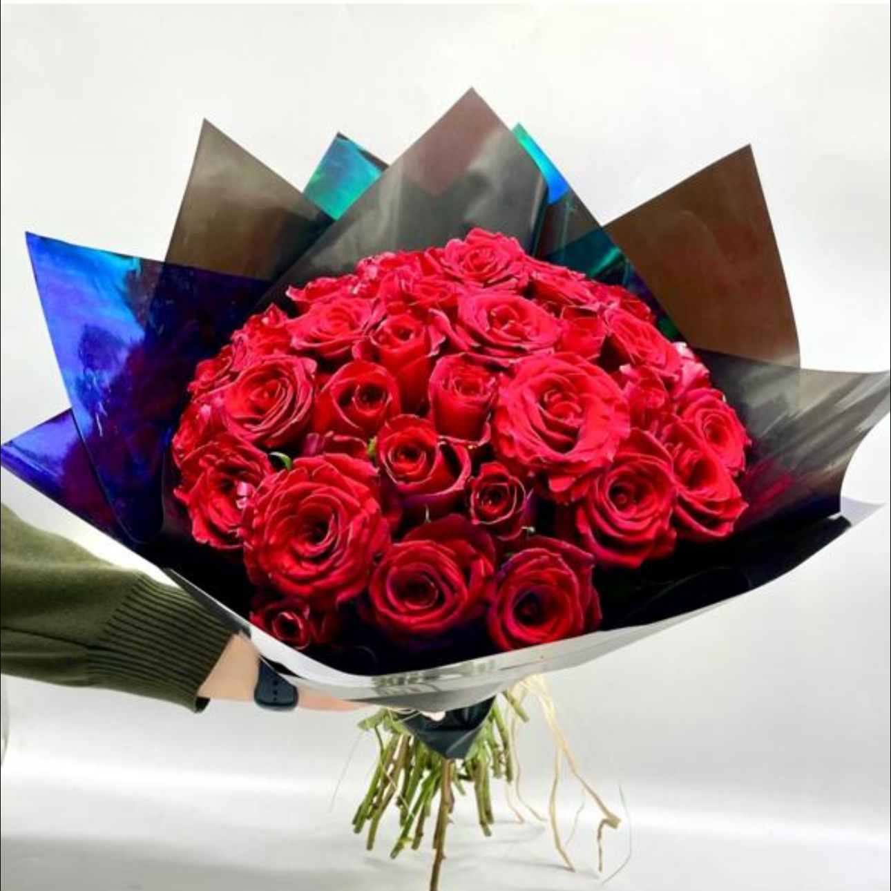 Bouquet de 35 Roses Rouges