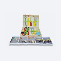 Boîte à Outils en Bois "Toolbox Series" 34 Pcs - Qualité