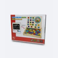 Boîte d'Apprentissage Maths & Dessin 3-en-1 Bois - Qualité