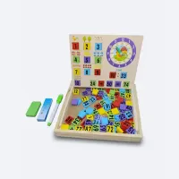 Boîte d'Apprentissage Maths & Dessin 3-en-1 Bois - Qualité