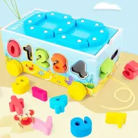 Voiture d'activités Montessori : Chiffres, Formes & Éveil