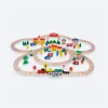 Set de Train en Bois Orbit 100 Pièces - Jeu Éducatif Qualité