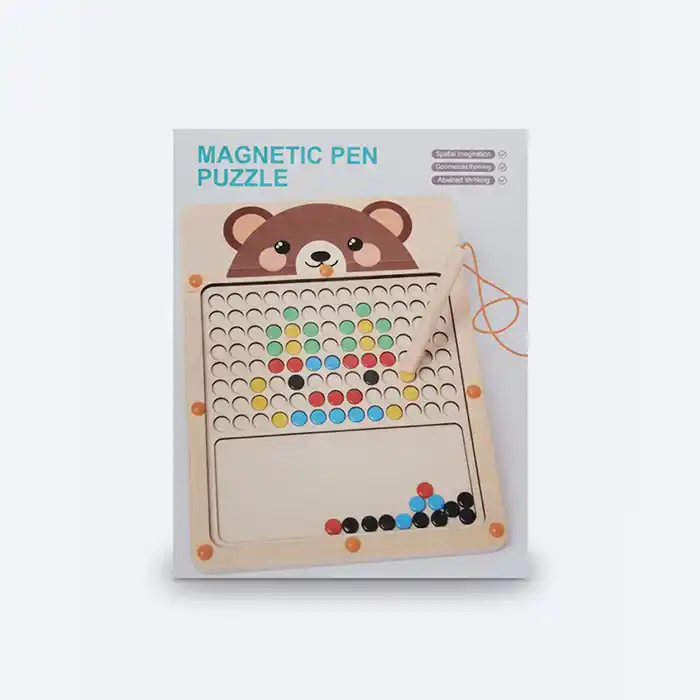 Tableau Magnétique en Bois Ours - Jouet Éducatif Qualité & Sécurité