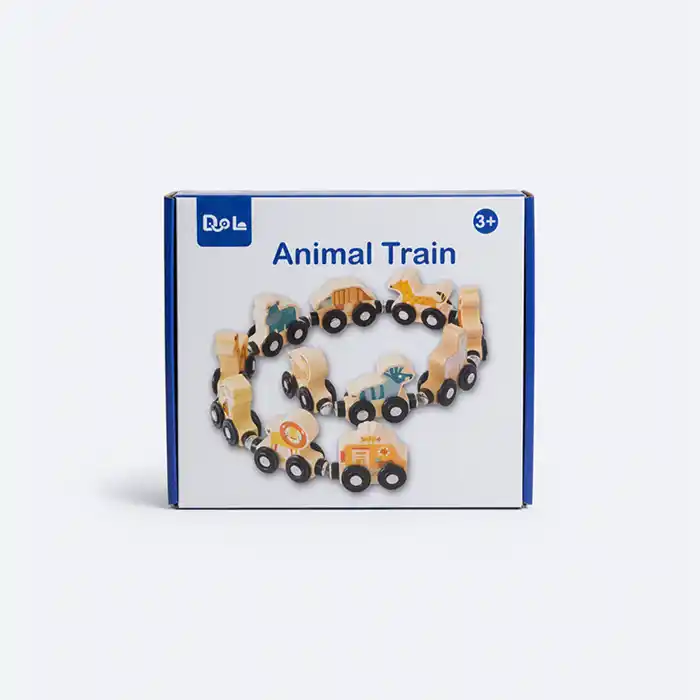 Train en Bois Magn&eacute;tique "Animal Train" - Jouet &Eacute;ducatif Qualit&eacute;
