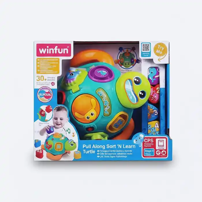 Winfun Tortue d'activités Bilingue : Éveil Bébé & Motricité