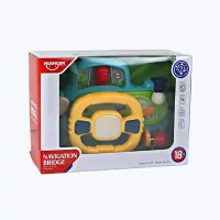 Volant Interactif Haunger avec Sons et Lumières – Navigation Bridge, Bleu