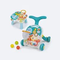 Trotteur Bébé Huanger 2-en-1 – Sécurité & Éveil Optimal