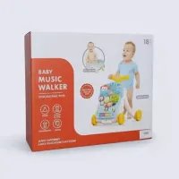 Trotteur Musical Évolutif 2-en-1 : Apprentissage et Éveil