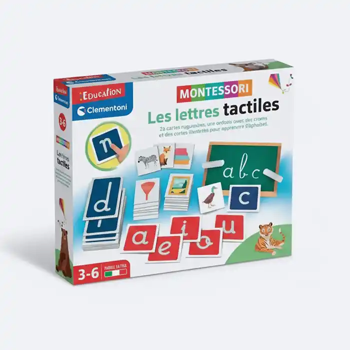 Clementoni Montessori : Les Lettres Tactiles, Jeu Éducatif Bébé