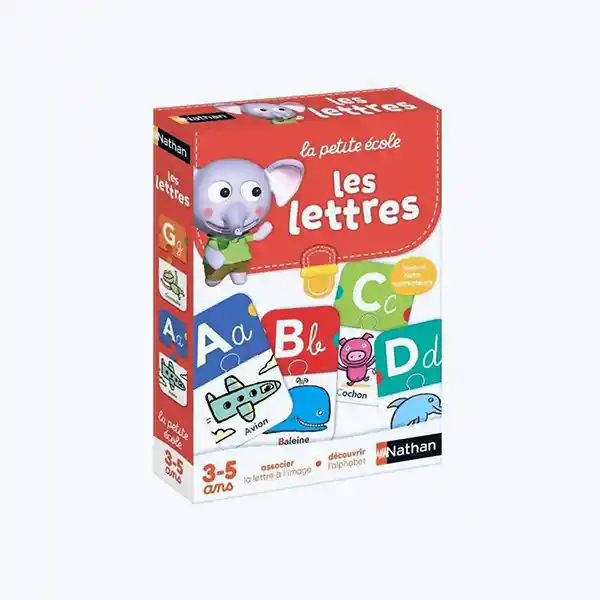 Nathan – La Petite École : Les Lettres – Jeu éducatif d’association dès 3 ans