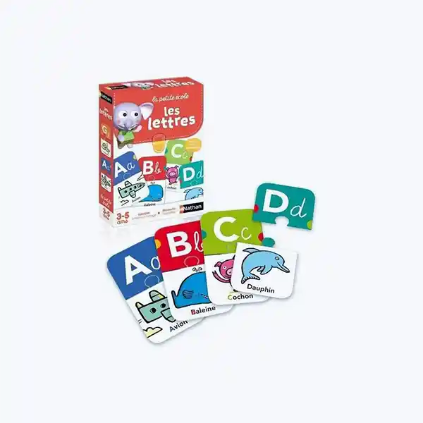 Nathan – La Petite École : Les Lettres – Jeu éducatif d’association dès 3 ans