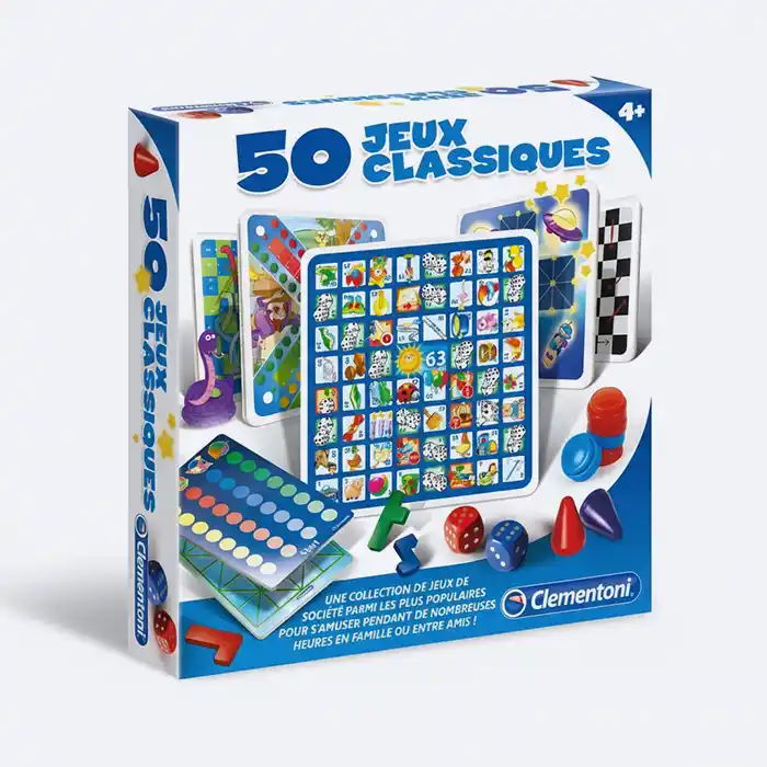 50 Jeux Classiques : Stratégie & Hasard Familial - Clementoni