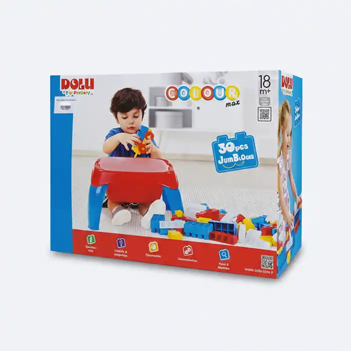 Table d'Activit&eacute;s Dolu Colour Max 30 Mega Blocs B&eacute;b&eacute;

