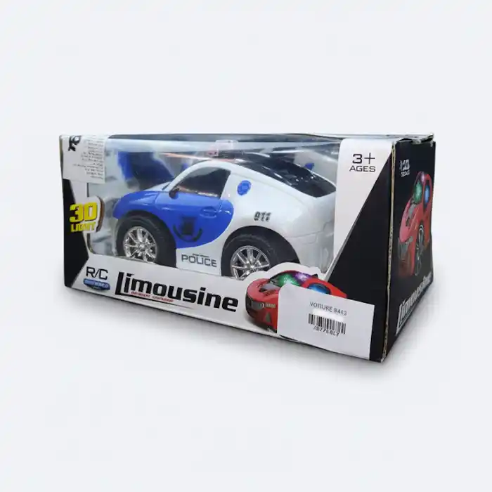 Voiture Police RC – Jouet Éducatif Sécurisé pour Enfants