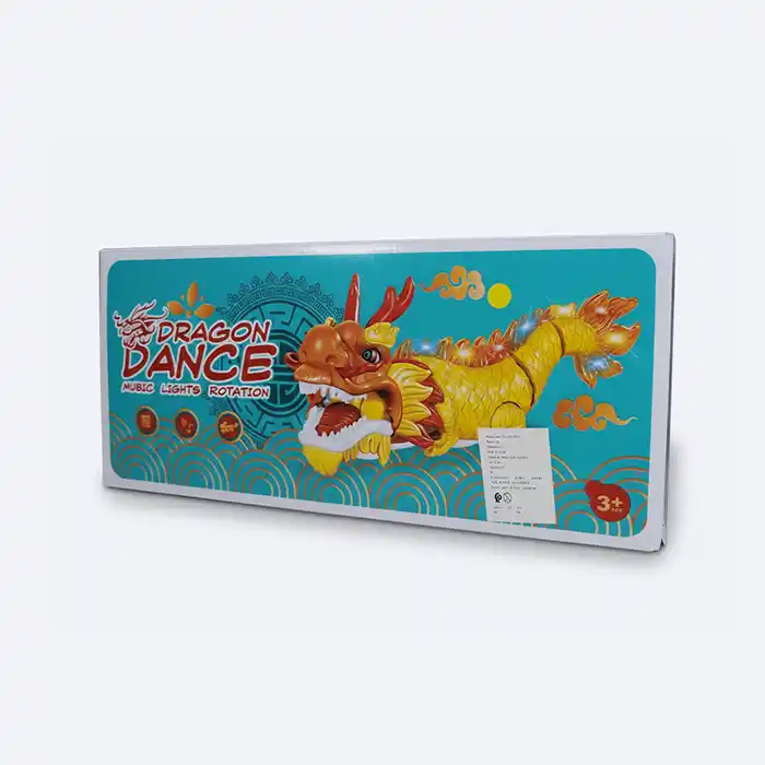 Dragon Dansant Électrique : Lumières, Musique et Rotation 360°