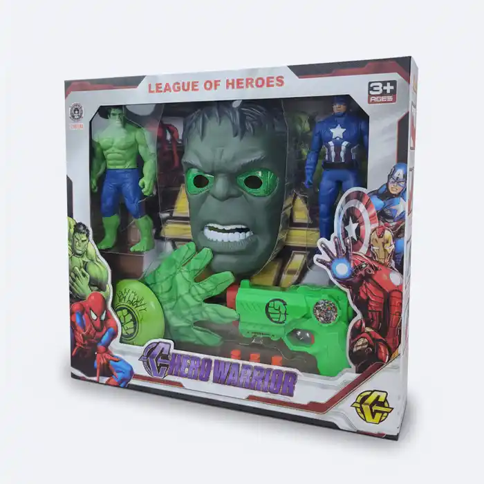 Set Action Figures LEAGUE OF HEROES – Jeu d'Imitation Sûr et Éducatif