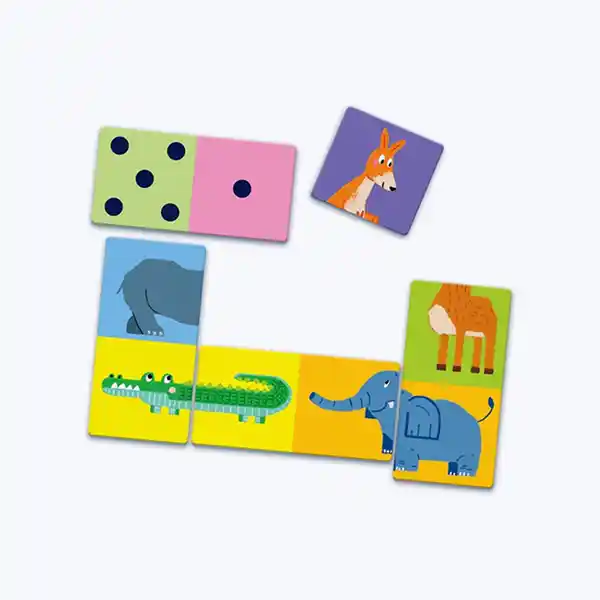 Clementoni – Dominos Chiffres et Animaux – Jeu éducatif dès 3 ans