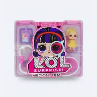 Mallette Docteur Enfant Rose - Kit Médical Jeu d'Imitation 3+