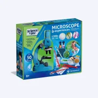 Microscope et Kit d’Expériences Scientifiques – 1200x | 50 expériences | LED
