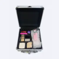 Mallette Maquillage GLAMOUR Kit Complet Femme - Valise Beauté Alu