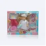 Poup&eacute;e B&eacute;b&eacute; Infirmi&egrave;re Interactive avec Accessoires et Tenue de Rechange