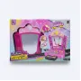 Coiffeuse Maquillage Enfant Rose Portable - Table de Beaut&eacute; & Bijoux