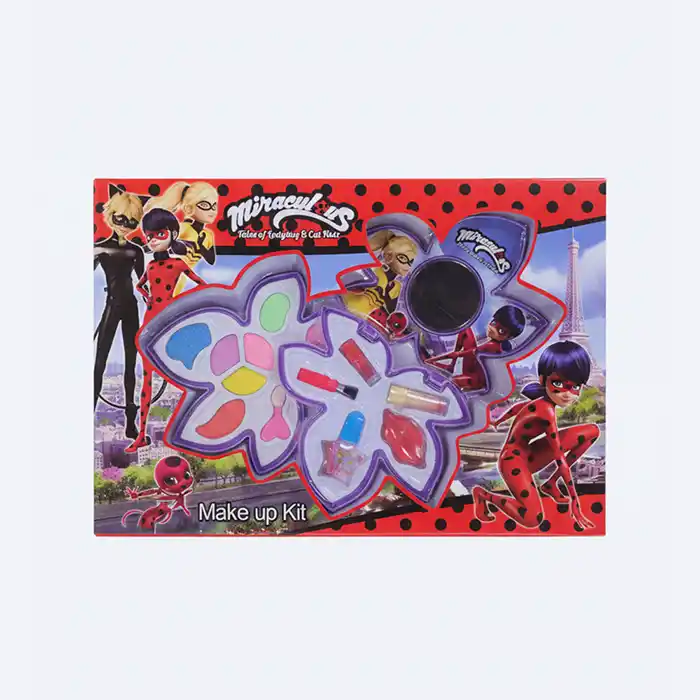 Kit Maquillage Enfant Miraculous Ladybug Fleur - Fards & Gloss 5+
