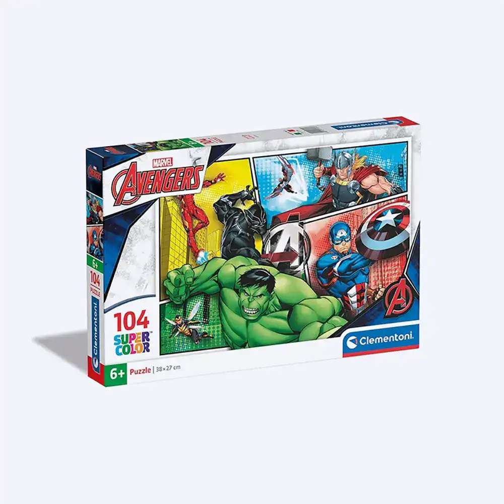 Clementoni Supercolor Puzzle for Children-The Avengers-104 Pieces