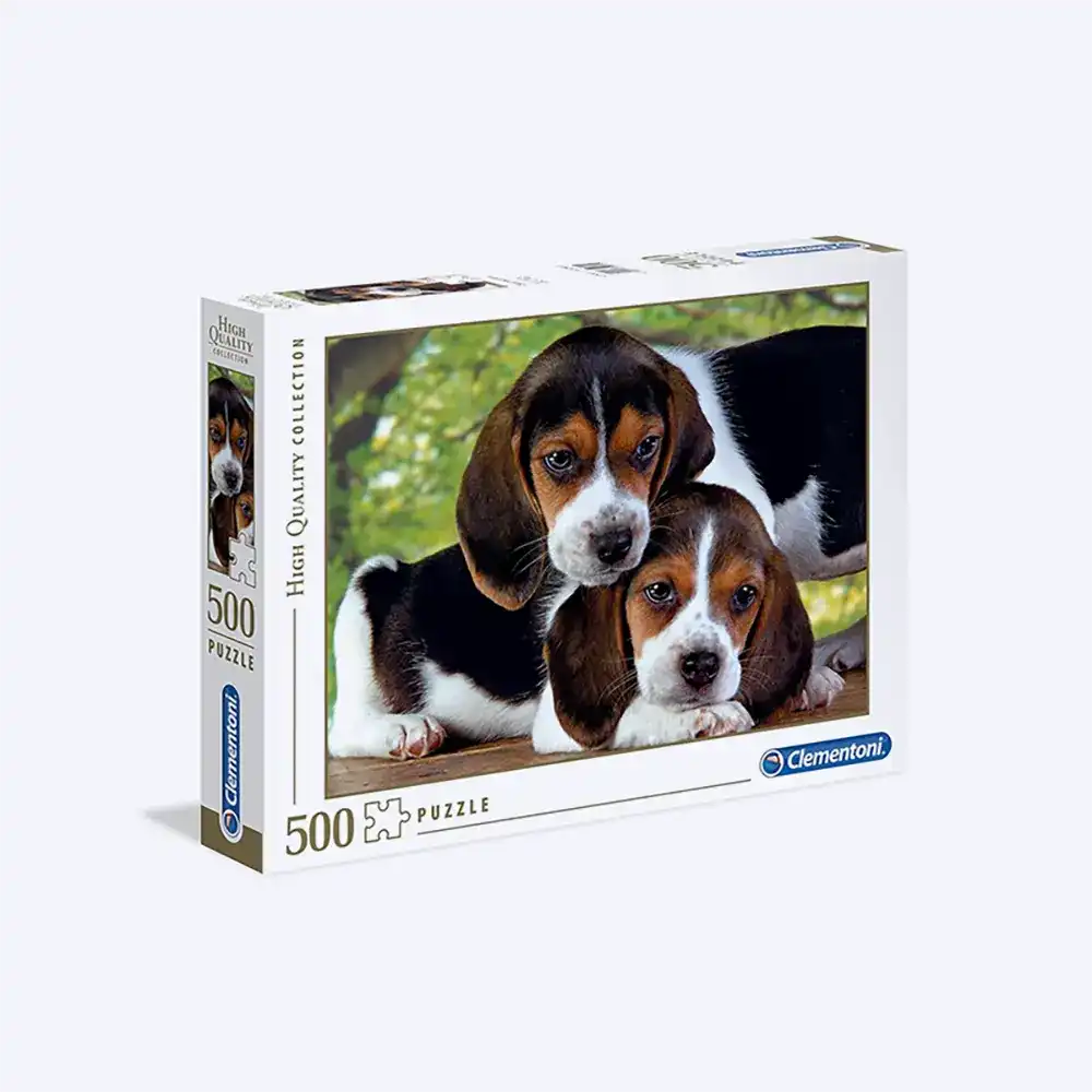 Puzzle Chiots Beagle 500 Pièces Clementoni - Collection Qualité