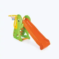 Toboggan Éléphant Pilsan – Toboggan pour Enfants avec Panier de Basket