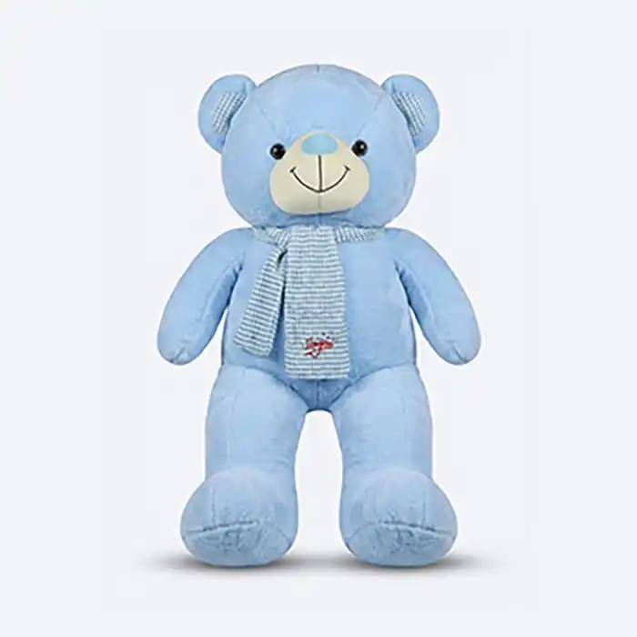 Ours en peluche géant bleu ciel ultra doux - 80cm