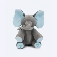 Peluche Éléphant Dansant Musical – Jouet Chantant à Cache-Cache