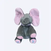 Peluche Éléphant Dansant Musical – Jouet Chantant à Cache-Cache