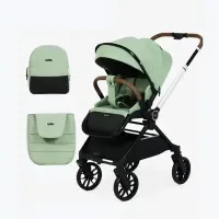 Poussette Kidilo avec Sac et Couvre-Pieds – Poignée Réversible & Roues Pivotantes 360°