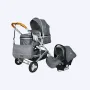 Poussette Réversible Urban Tendance avec Maxi Cosi et Sac à Langer – Gris – Mon Bébé