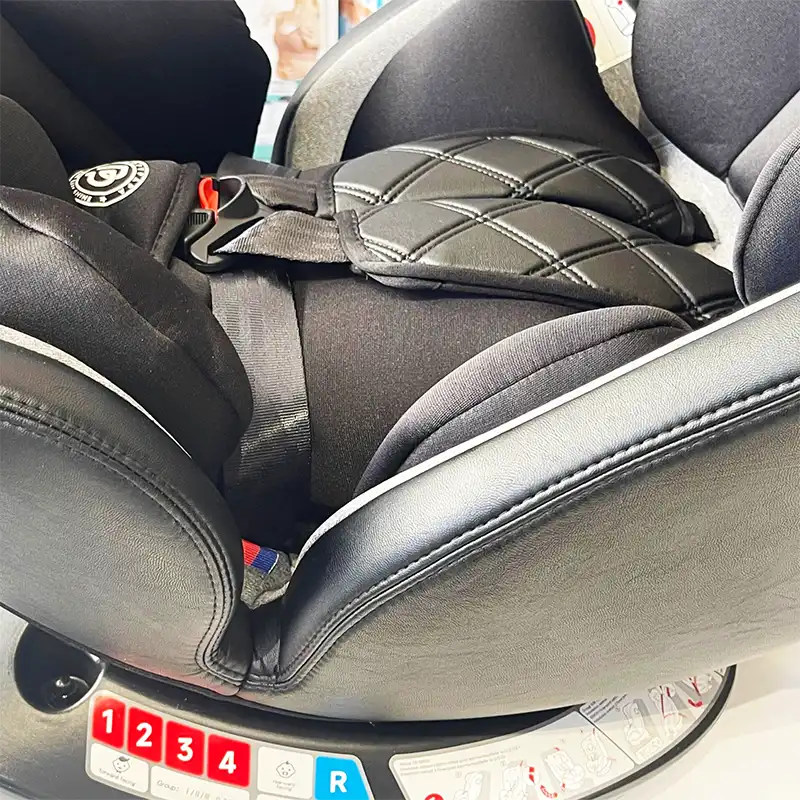 Siège Auto Évolutif Popypapa G406 – Isofix 360° | Naissance à 12 ans | Tissu respirant & Cuir