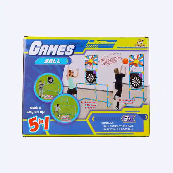 Games Ball 5-in-1 &ndash; Jeu polyvalent pour enfants et famille
