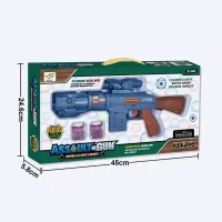 Pistolet à Bulles Musical à Lumières – Jouet Électrique 8 Sons pour Enfants | Modèle de Mitraillette Interactive