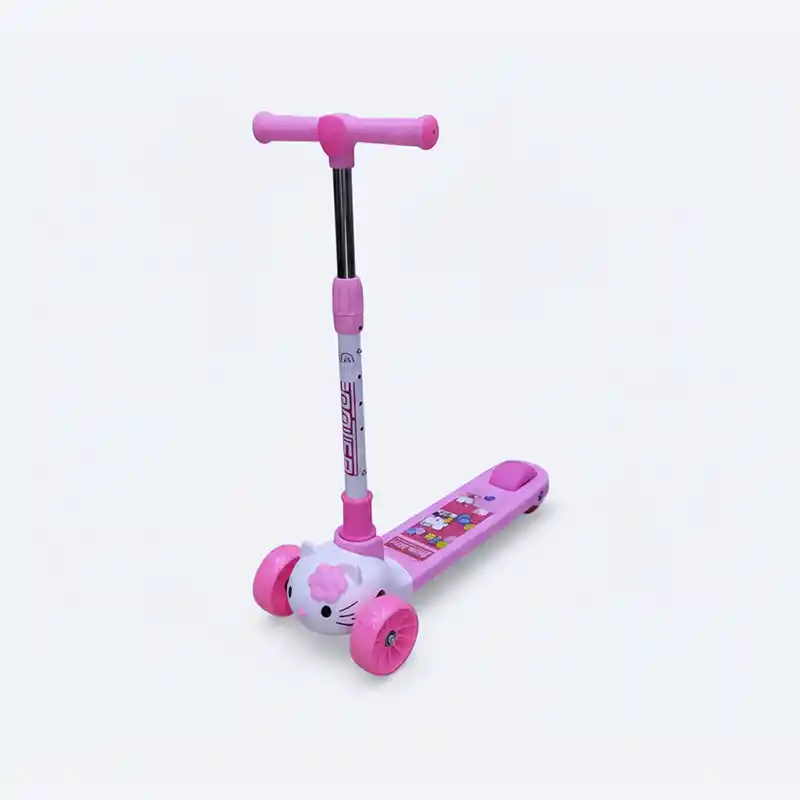 Trottinette 3 Roues Hello Kitty – Guidon Réglable et Design Adorable