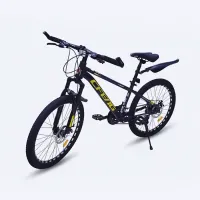 Vélo Enfant VTT 24" Noir & Jaune - Sécurité & Qualité Pro