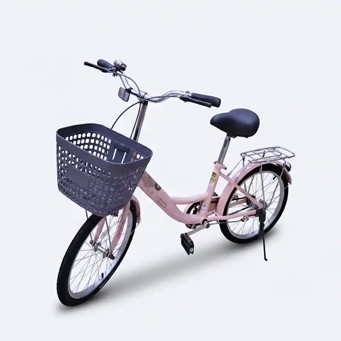 Vélo Urbain Enfant Rose avec Panier & Porte-Bagages - Sécurité & Qualité